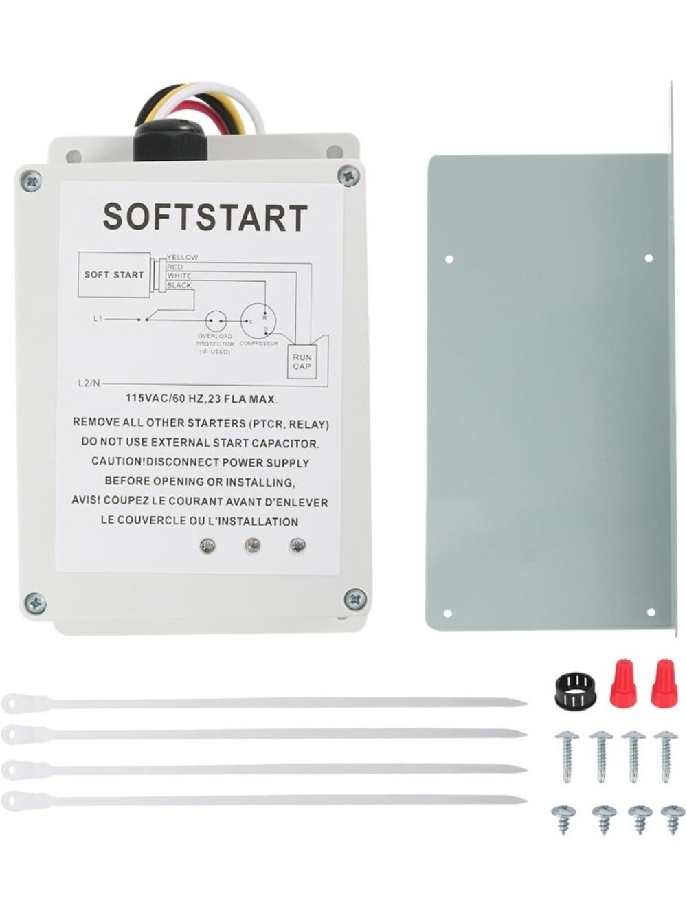 Soft Start Control Kit for RV Air Conditioning - AC Capacitor Compatible Starter